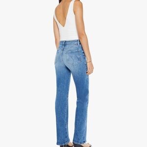 MOTHER Women's Straight Leg Blue Jeans